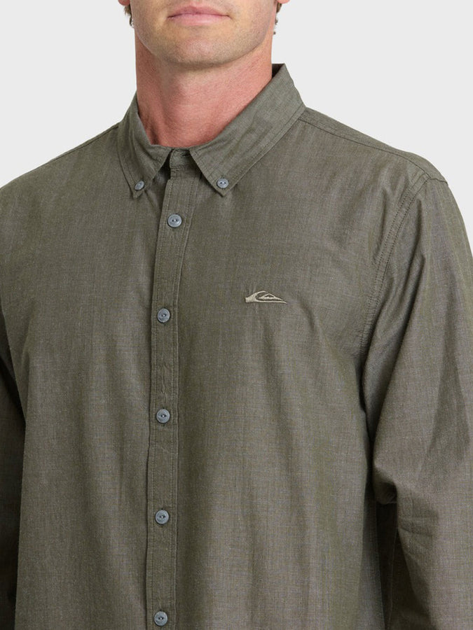Quiksilver Shore Break Long Sleeve Buttondown Shirt Fall 2026 | GRAPE LEAF (GLF)