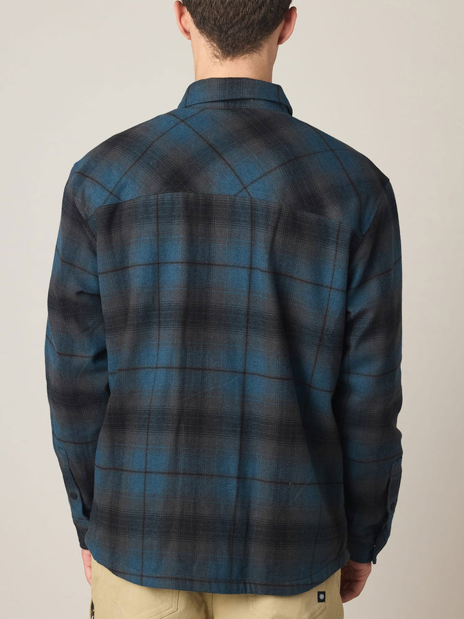686 Heat-Grid Flannel Long Sleeve Buttondown Shirt Fall 2026 |MIDNIGHT (MID)