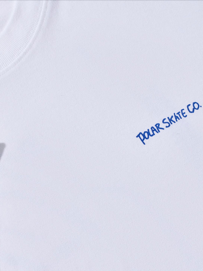 Polar Contrast Doodle T-Shirt Summer 2026 | WHITE/ULTRAMARINE