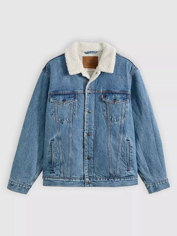 Levi's Washed Away Relaxed Fit Sherpa Trucker Jacket Fall 2026 | WASHED AWAY (0044)