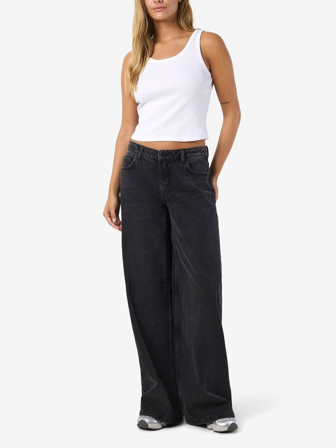 Noisy May Kettie Wide Black Denim Jeans Fall 2026 | BLACK DENIM