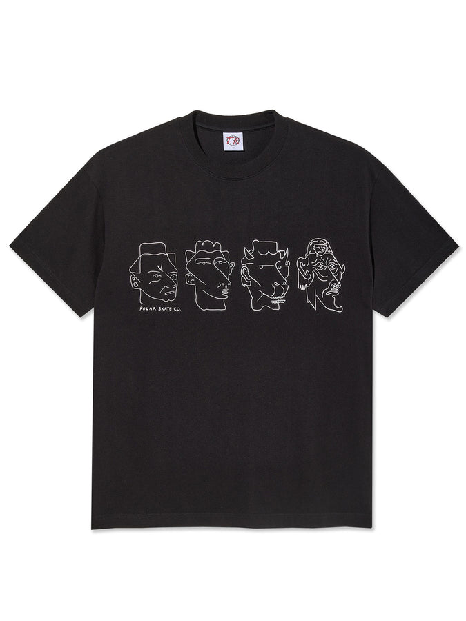 Polar Contrast 8 Heads T-Shirt Summer 2026 | BLACK/WHITE