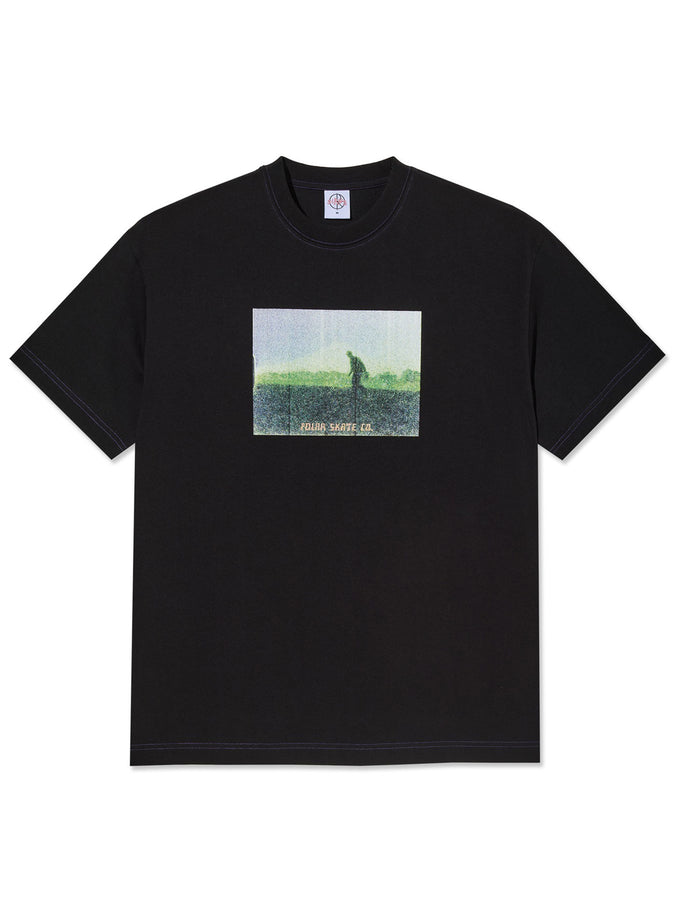 Polar Contrast Beach Walk T-Shirt Summer 2026 | BLACK/PURPLE