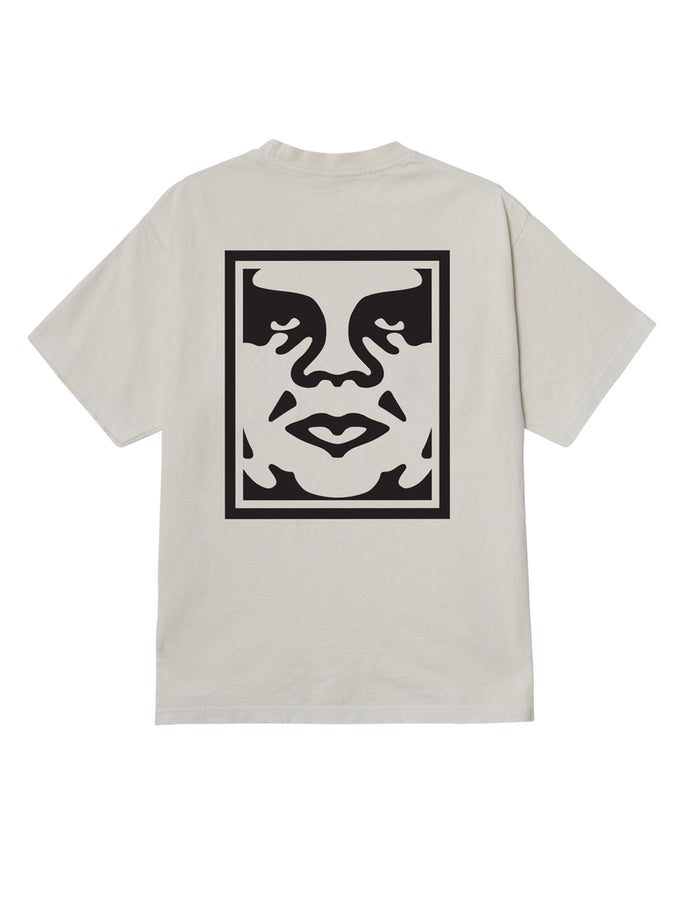 Obey Bold Icon Face T-Shirt Fall 2026 | PIGMENT CHALK WHITE (CKW)
