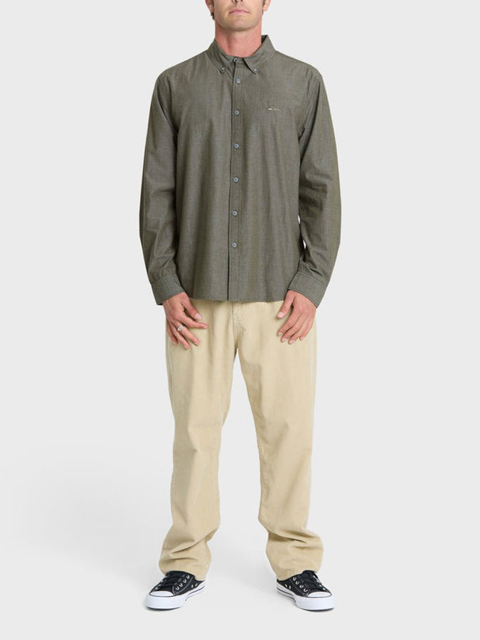 Quiksilver Shore Break Long Sleeve Buttondown Shirt Fall 2026 | GRAPE LEAF (GLF)