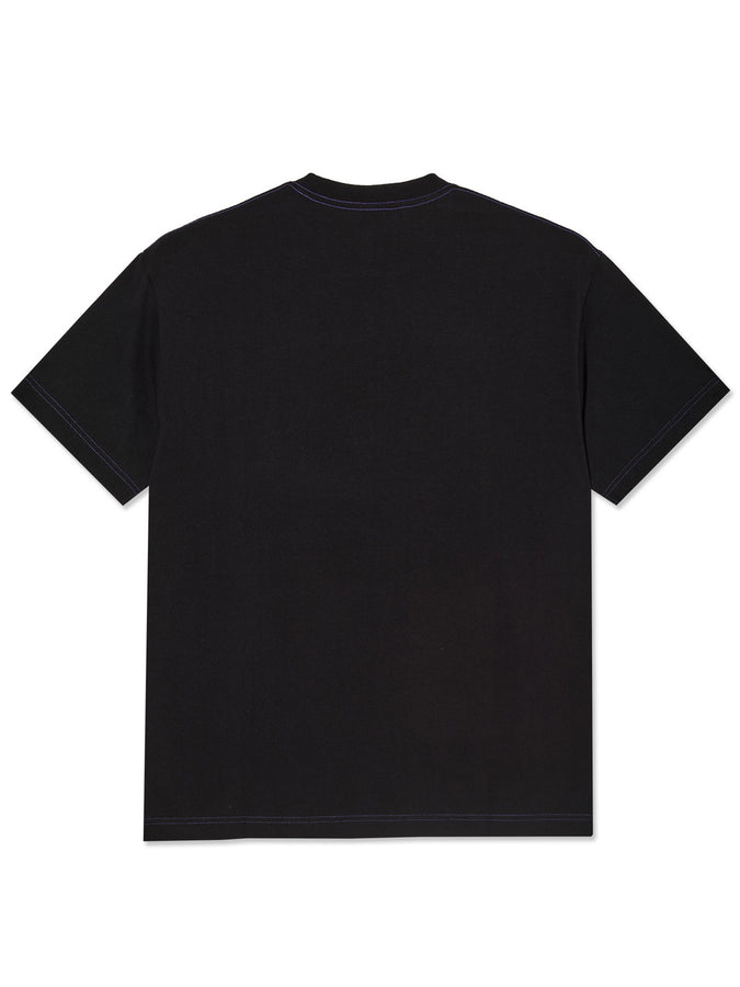 Polar Contrast Beach Walk T-Shirt Summer 2026 | BLACK/PURPLE