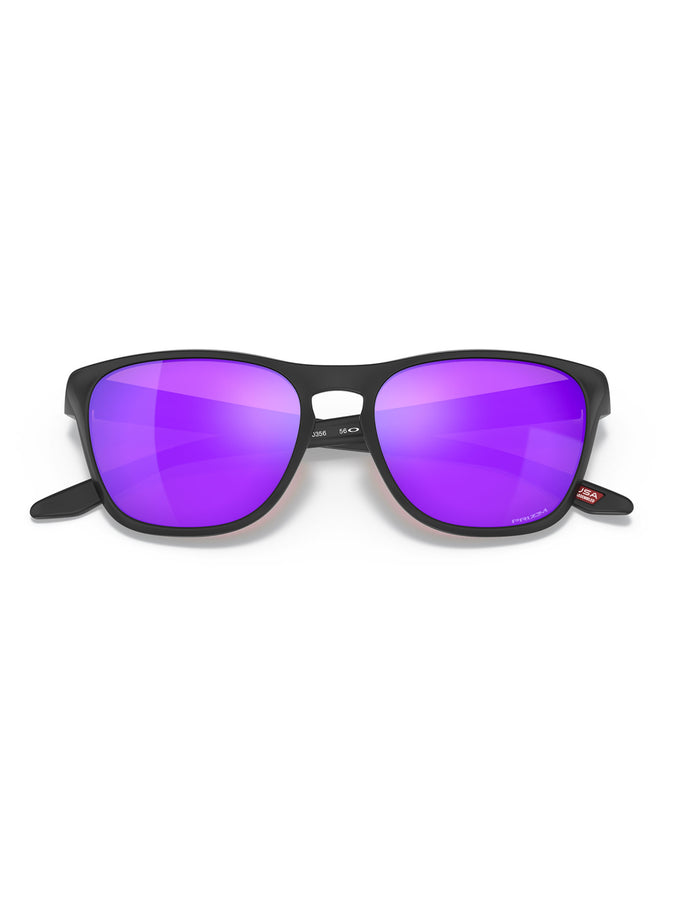 Oakley Manorburn Matte Black/Prizm Violet Sunglasses | MATTE BLACK/PRIZM VIOLET