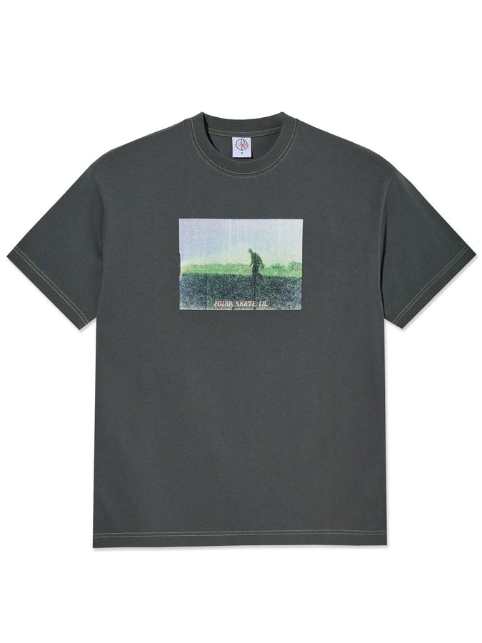 Polar Contrast Beach Walk T-Shirt Summer 2026 | GRAPHITE/GREEN