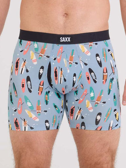 Saxx Vibe Xtra Soft Comfort Sup Dogs Ashley Blue Boxer  | SUP DOGS ASHLEY BLUE (SDT)