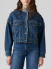Levi's Collarless Crop Sherpa Trucker Jacket Fall 2026