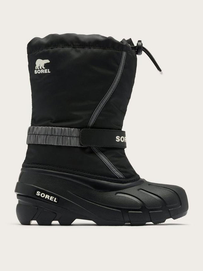 Sorel Flurry Black/Sea Salt Winter Boots Winter 2027 | BLACK/SEA SALT (010)