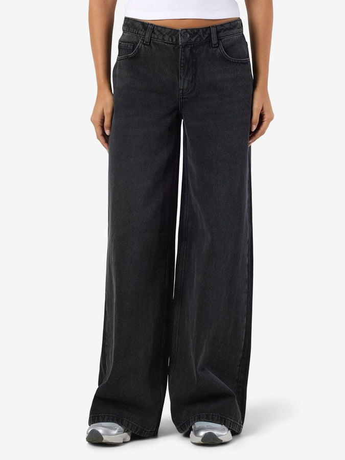 Noisy May Kettie Wide Black Denim Jeans Fall 2026 | BLACK DENIM