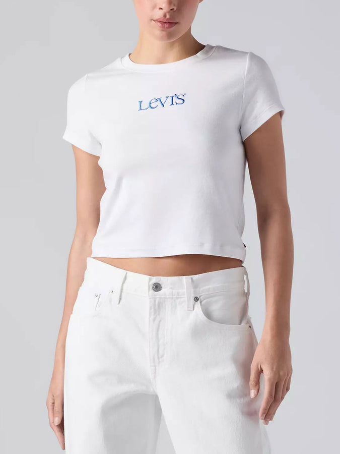 Levis Graphic Essential Baby Emb Club Logo Bright White T-Shirt Fall 2026 | BRIGHT WHITE (0000)