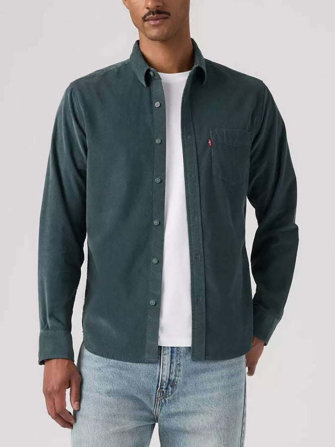 Levis Classic 1 Pocket Standard Dark Slate Long Sleeve Buttondown Shirt Fall 2026 | DARK SLATE (0462)