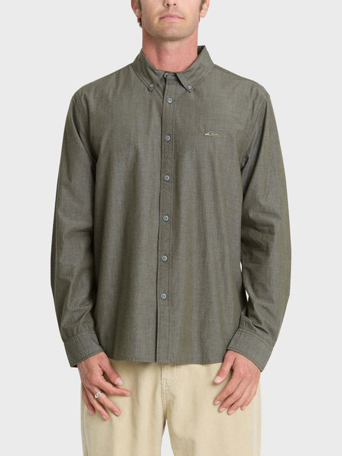Quiksilver Shore Break Long Sleeve Buttondown Shirt Fall 2026 | GRAPE LEAF (GLF)
