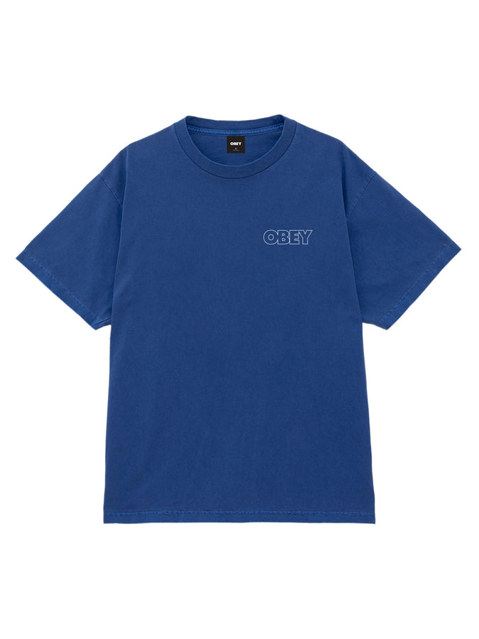 Obey Bold Outline Box T-Shirt Fall 2026 | PIGMENT ELECTRIC INDIGO (EID)