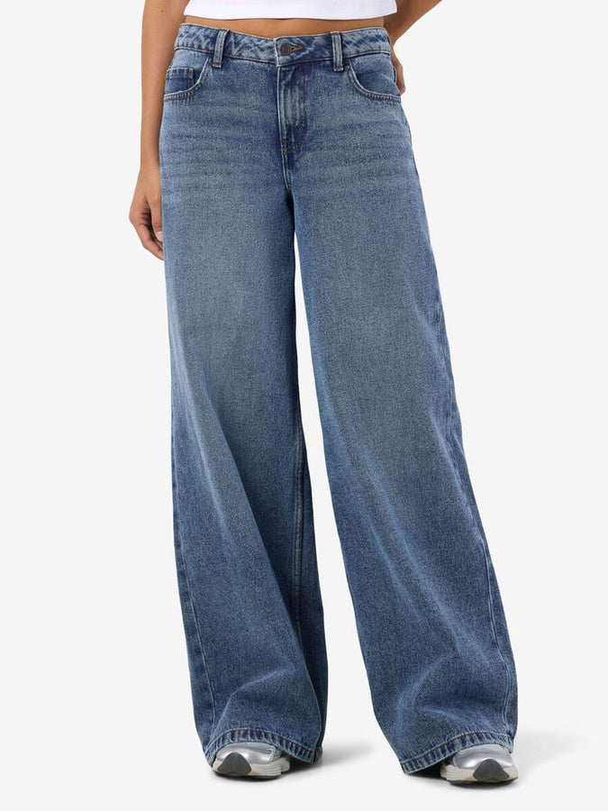 Noisy May Kettie Wide Medium Blue Denim Jeans Fall 2026 | MEDIUM BLUE DENIM
