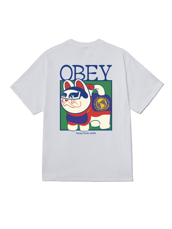 Obey Lucky Cat T-Shirt Fall 2026 | WHITE (WHT)