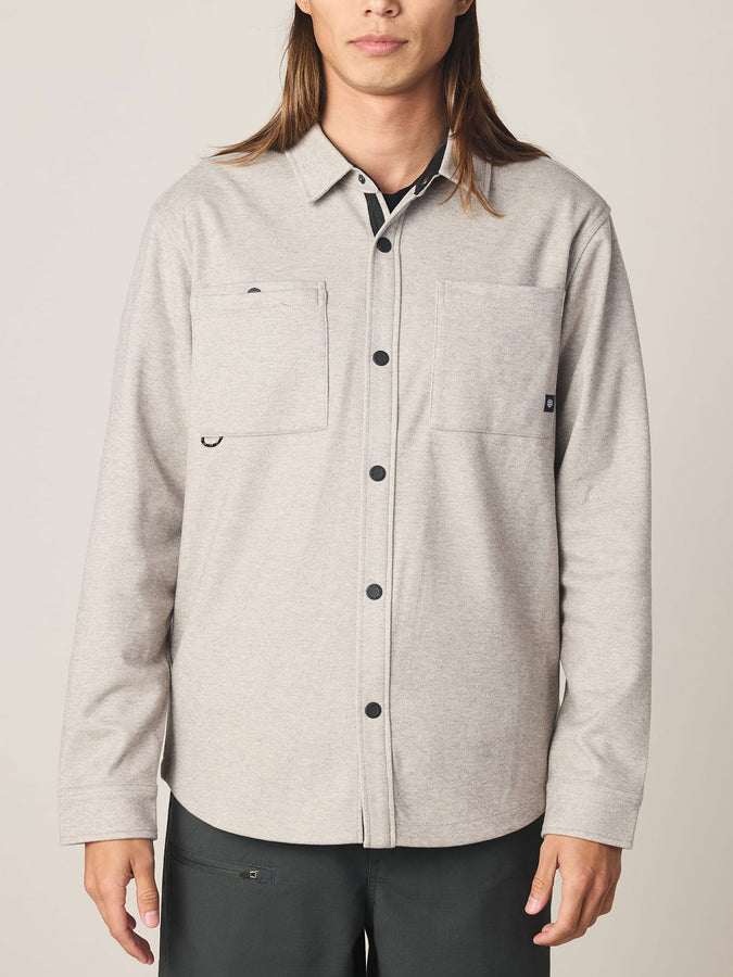 686 Whisper Knit Flannel L/S Buttondown Shirt Fall 2026 | OATMEAL (OAT)