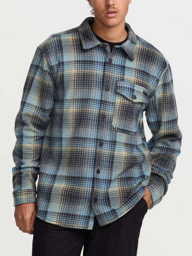 Billabong Furnace Flannel Long Sleeve Buttondown Shirt Fall 2026 | BLACK (BLK)