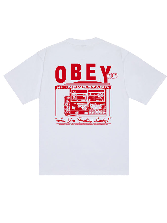 Obey Newstand T-Shirt Fall 2026 | WHITE (WHT)