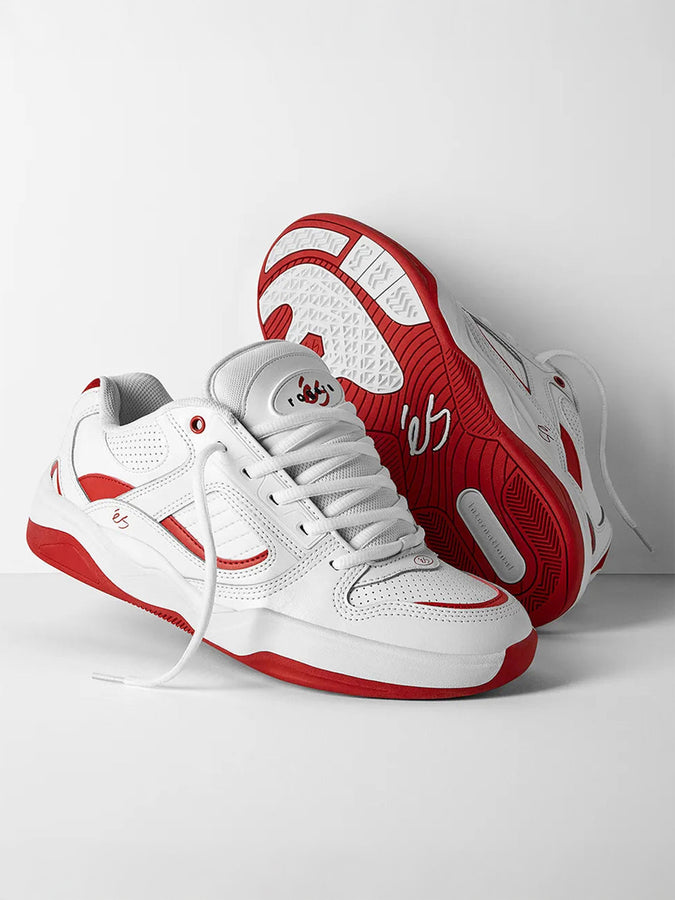 éS TJ Rogers White/Red Shoes Fall 2025 | WHITE/RED (170)