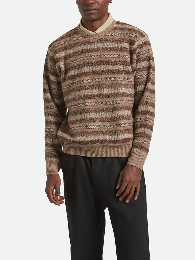 Brixton Midnight Sweater Fall 2025 | MULTI NEUTRAL STRIPE