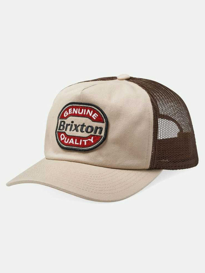 Brixton Keaton Netplus Trucker Hat | SAND / SEPIA