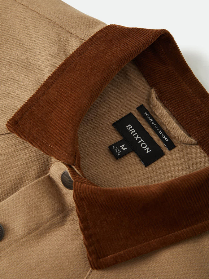 Brixton Bowery Builders Ranch Performance L/S Buttondown Shirt Fall 2026 | KHAKI/BROWN
