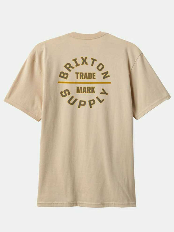 Brixton Oath Short Sleeve T-Shirt Summer 2024 | CREAM / GREY / MUSTARD
