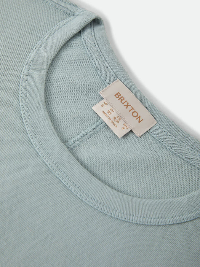 Brixton Carefree Organic Garment Dye Perfect T-Shirt Fall 2026 | SEA GRASS