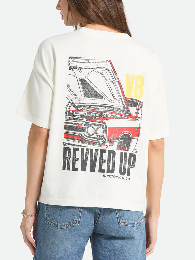 Brixton Revved Up Boxy T-Shirt Summer 2026 | OFF WHITE