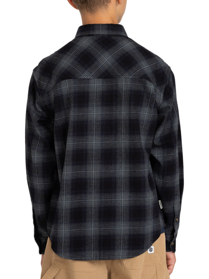 Element Tacoma Classic L/S Buttondown Shirt (Boy) Fall 2023 | GRDT PLD AGAVE GRN (GZC1)