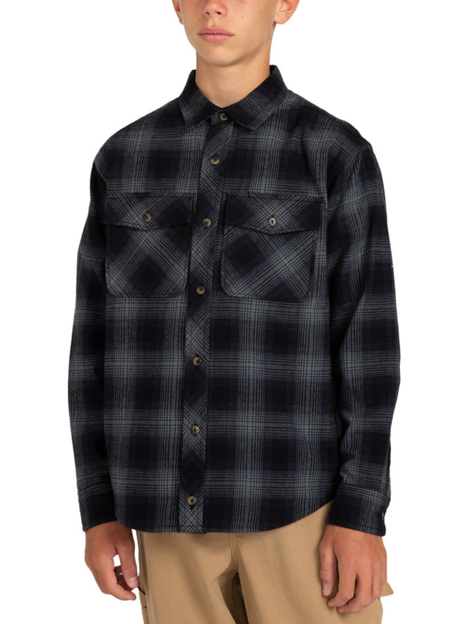 Element Tacoma Classic L/S Buttondown Shirt (Boy) Fall 2023 | GRDT PLD AGAVE GRN (GZC1)