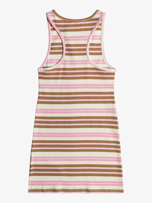 Roxy What Should I Do Stripe Dress Spring 2024