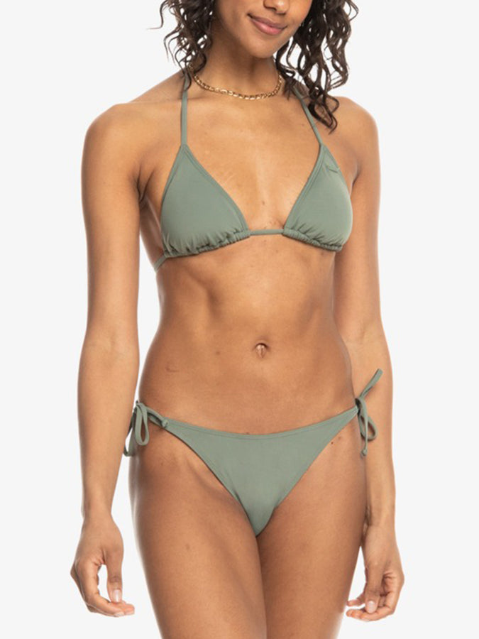 Roxy Solid Beach Classic Cheeky Bikini Bottom Spring 2024 | AGAVE GREEN (GZC0)