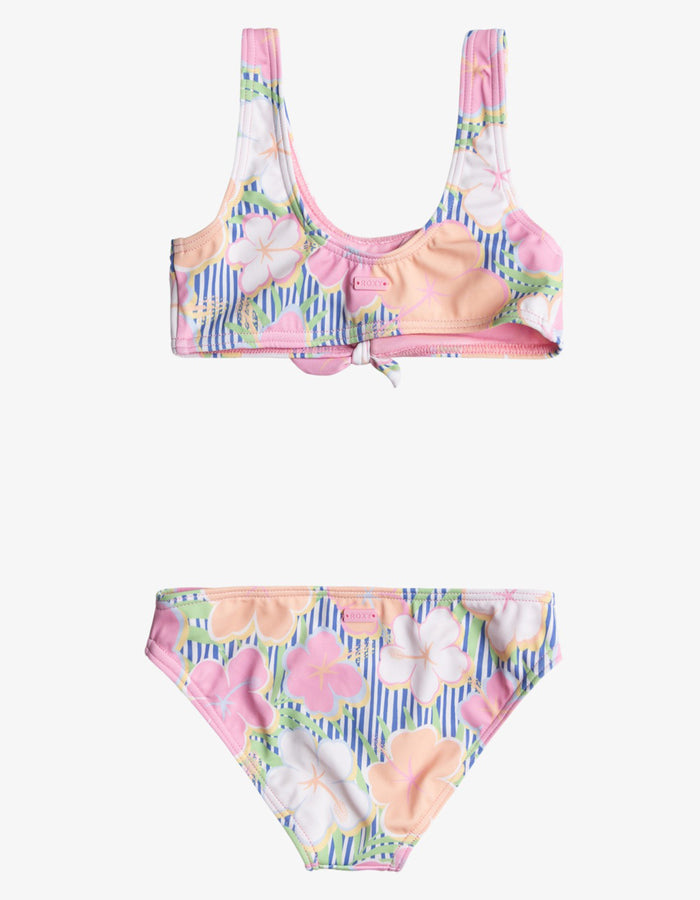 Roxy Tiny Flower Bralette Bikini Set Spring 2024 | ULTRAMARINE FLOWER (BKD6)
