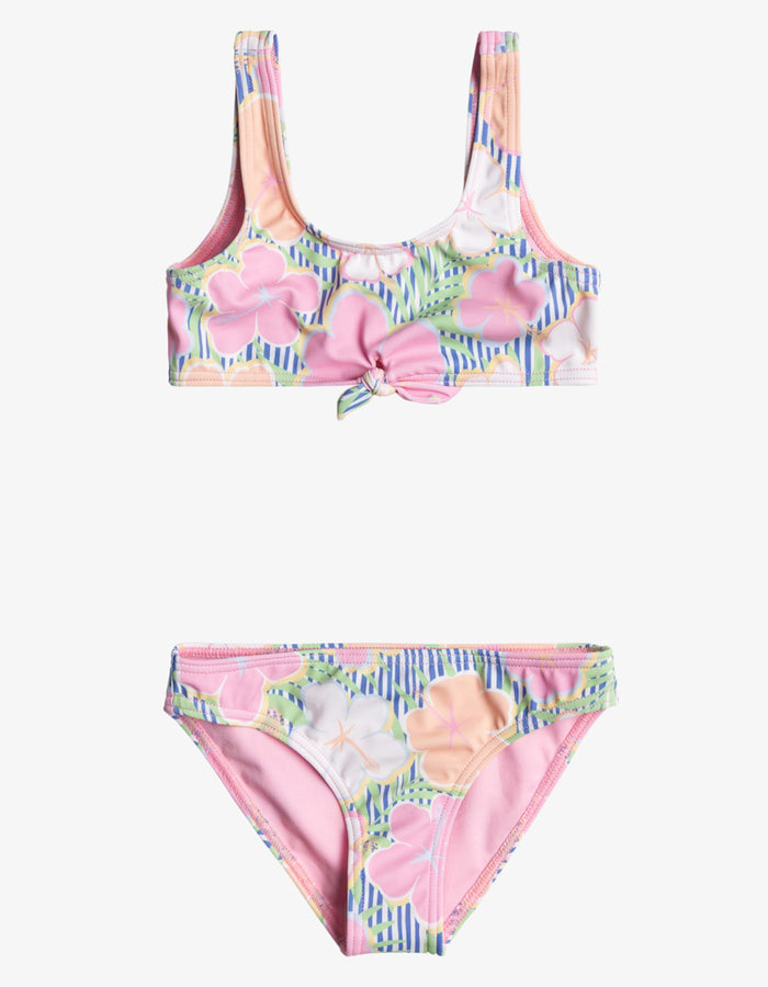 Roxy Tiny Flower Bralette Bikini Set Spring 2024 | ULTRAMARINE FLOWER (BKD6)