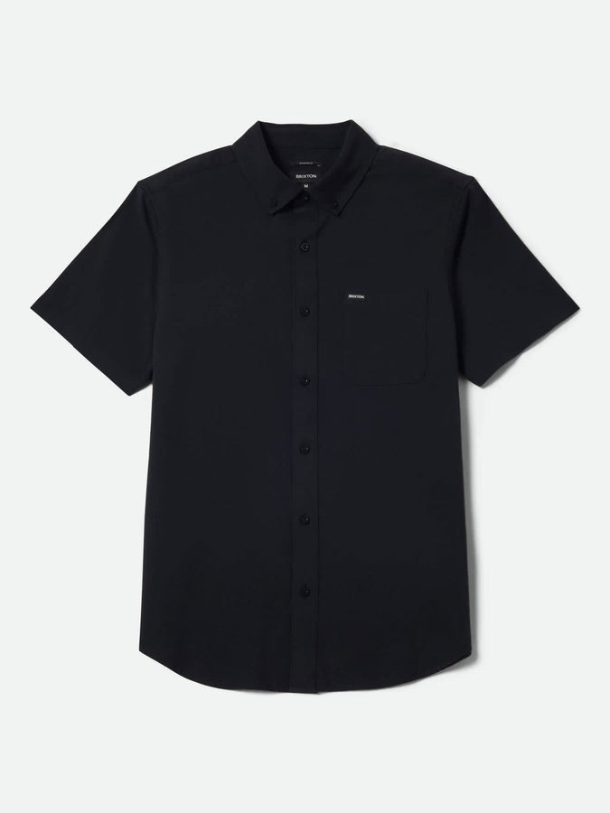 Brixton Sanford Oxford Short Sleeve Buttondown Shirt Spring 2026 | BLACK