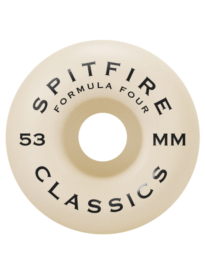 Spitfire F4 Classic 97DU Skateboard Wheels | NATURAL/ORANGE