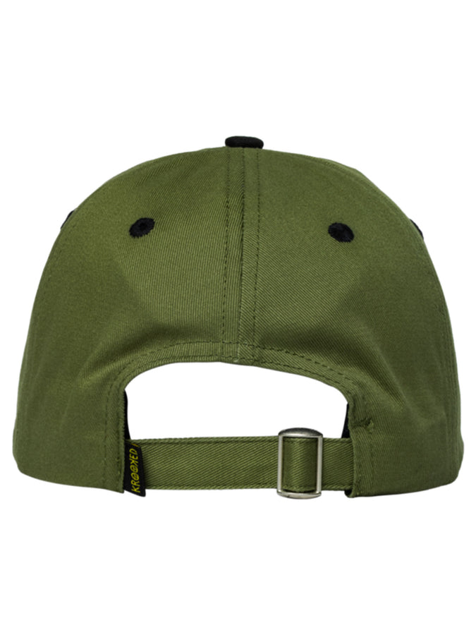 Spitfire Molotov Script Strapback Hat | OLIVE/BLACK