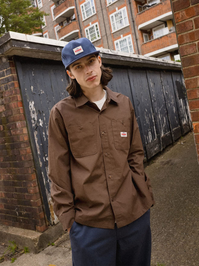 Brixton Trademark Snapback Hat | WASHED NAVY