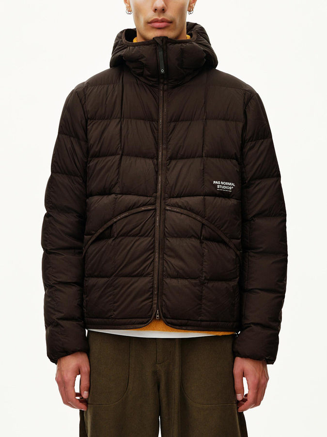 Pas Normal Studios Off-Race Down Liner Jacket Fall 2026 | DARK COFFEE