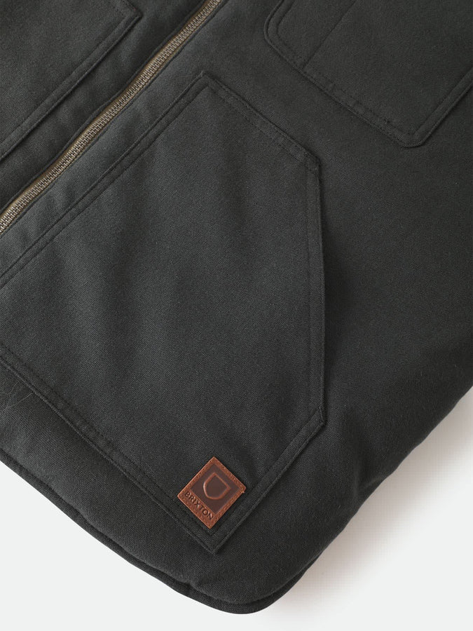 Brixton Builders Abraham Reversible Vest Fall 2026 | BLACK/OLIVE SURPLUS