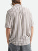 Brixton Bunker Twisted Stripe Short Sleeve Buttondown Shirt Spring 2026