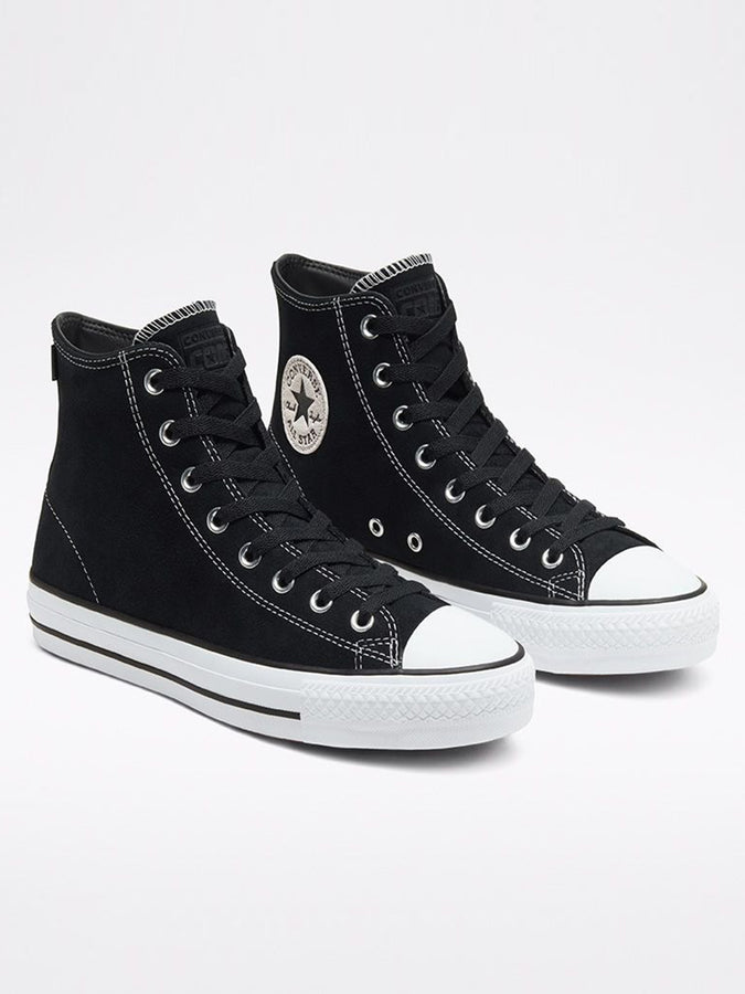 Converse Chuck Taylor All Star Pro Suede Hi Shoes Spring 2024 | BLACK/BLACK/WHITE