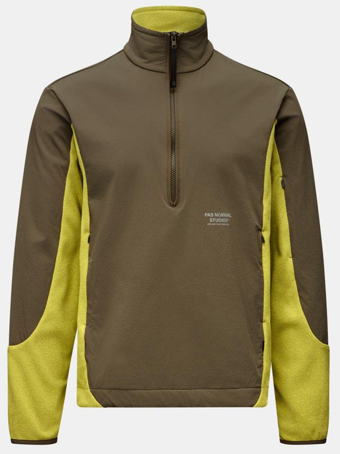 Pas Normal Studios Off-Race Light Fleece Half-Zip Spring 2026 | MOSS GREEN
