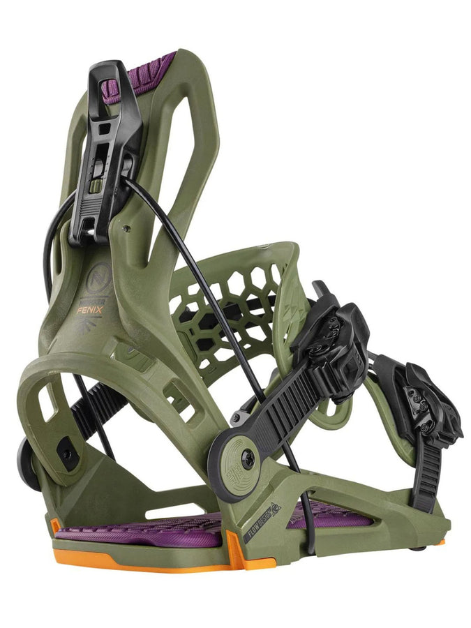 Nidecker Flow Fenix Snowboard Bindings 2025 | GREEN