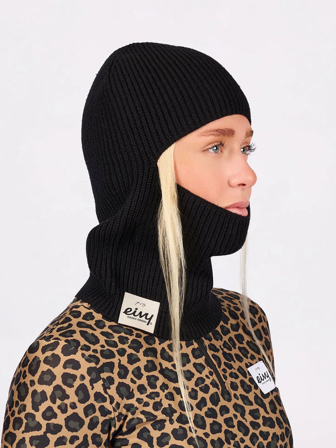 Eivy Foldable Knit Balaclava Beanie | BLACK