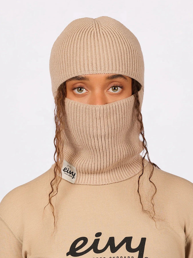 Eivy Foldable Knit Sand Balaclava Beanie | SAND